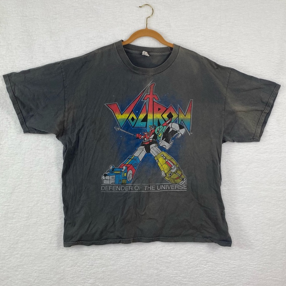 Vintage 90s Voltron Defender Of The Universe Cartoon Tshirt size 2XL